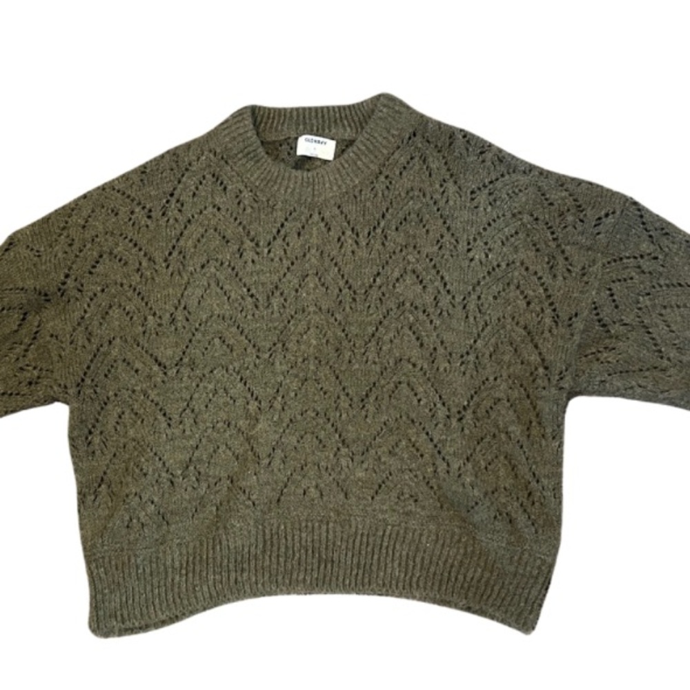 Old Navy Olive Green Knit Sweater